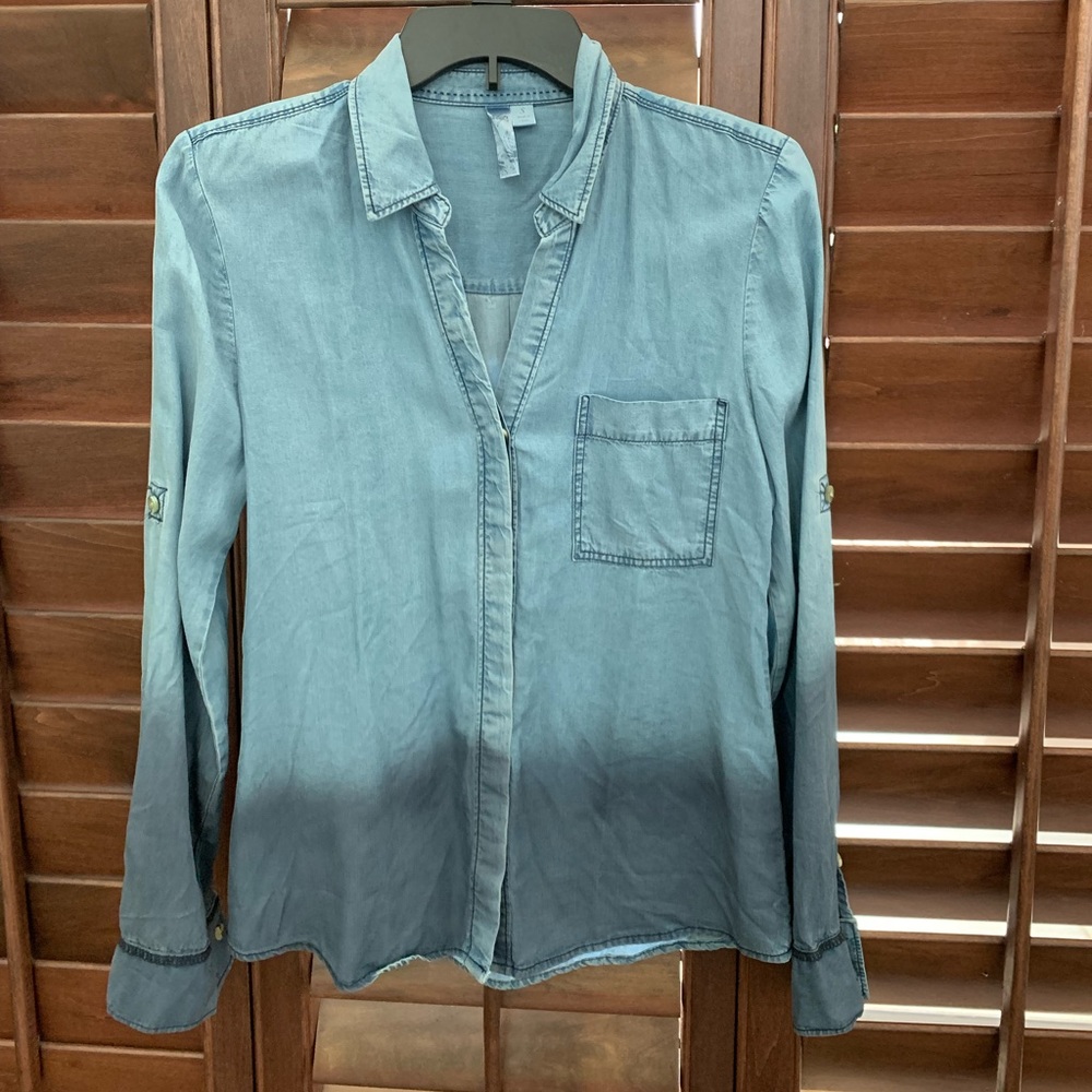 Denim Shirt, Long-Sleeve
